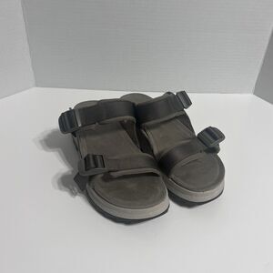 Merrell Alpine Cush Slide Women’s 7 Brindle Platform Strappy Adjustable Sandal